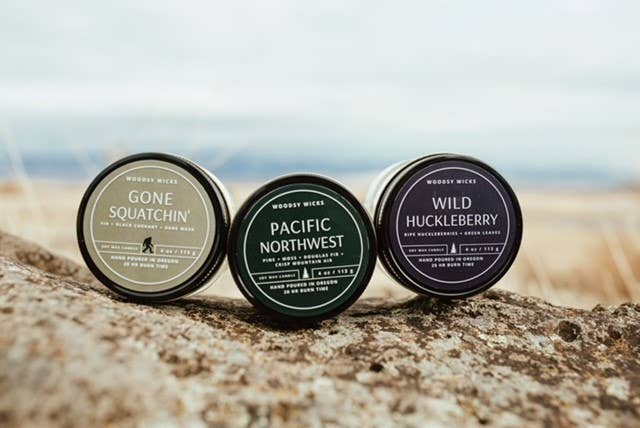 Campfire Marshmallow Candle - 100% Soy Wax - Nontoxic Woodsy Wicks