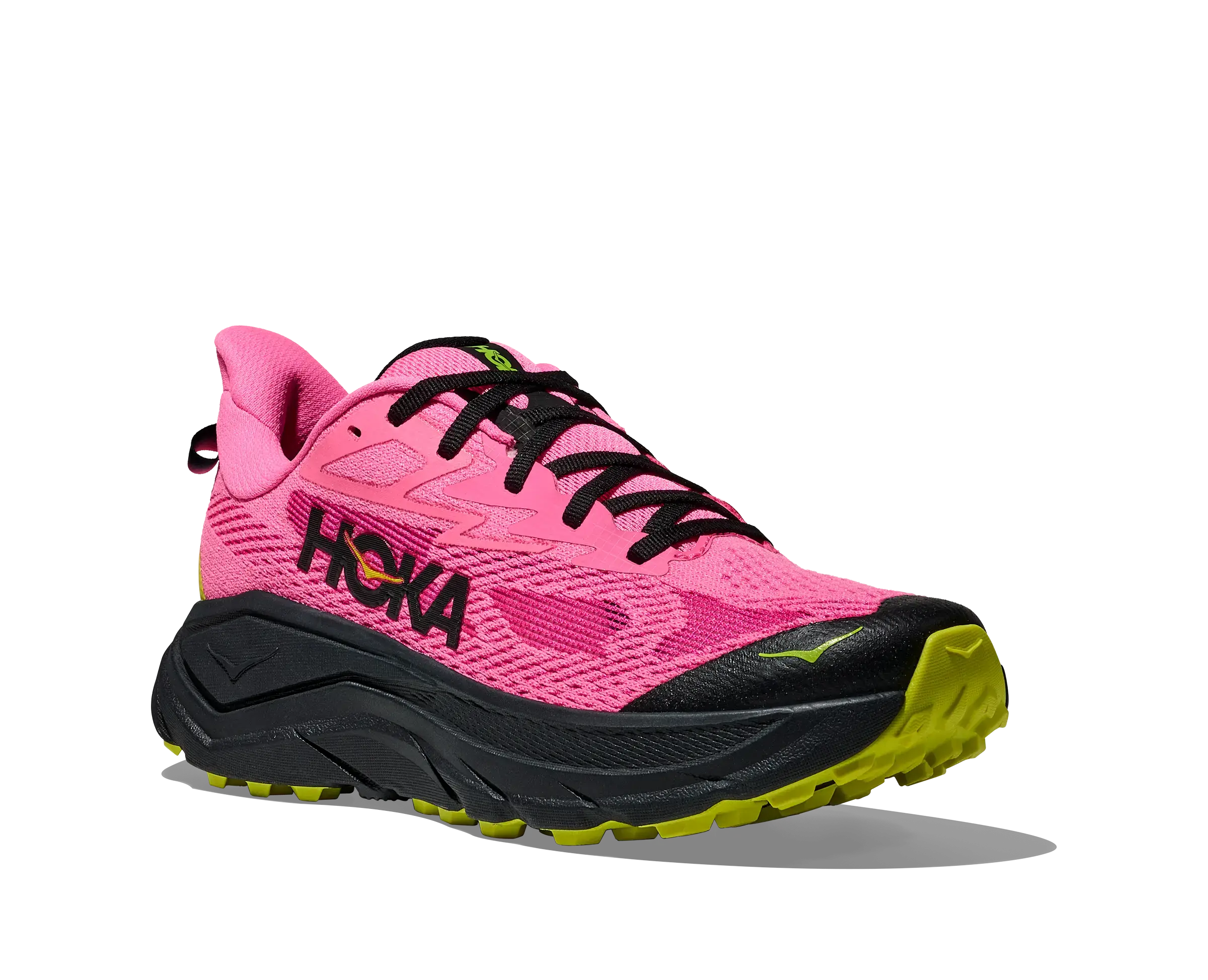 Women’s Hoka Challenger 8 – Road-to-Trail Comfort & Grip NEON ROSE/BLACK / B / 10 HOKA