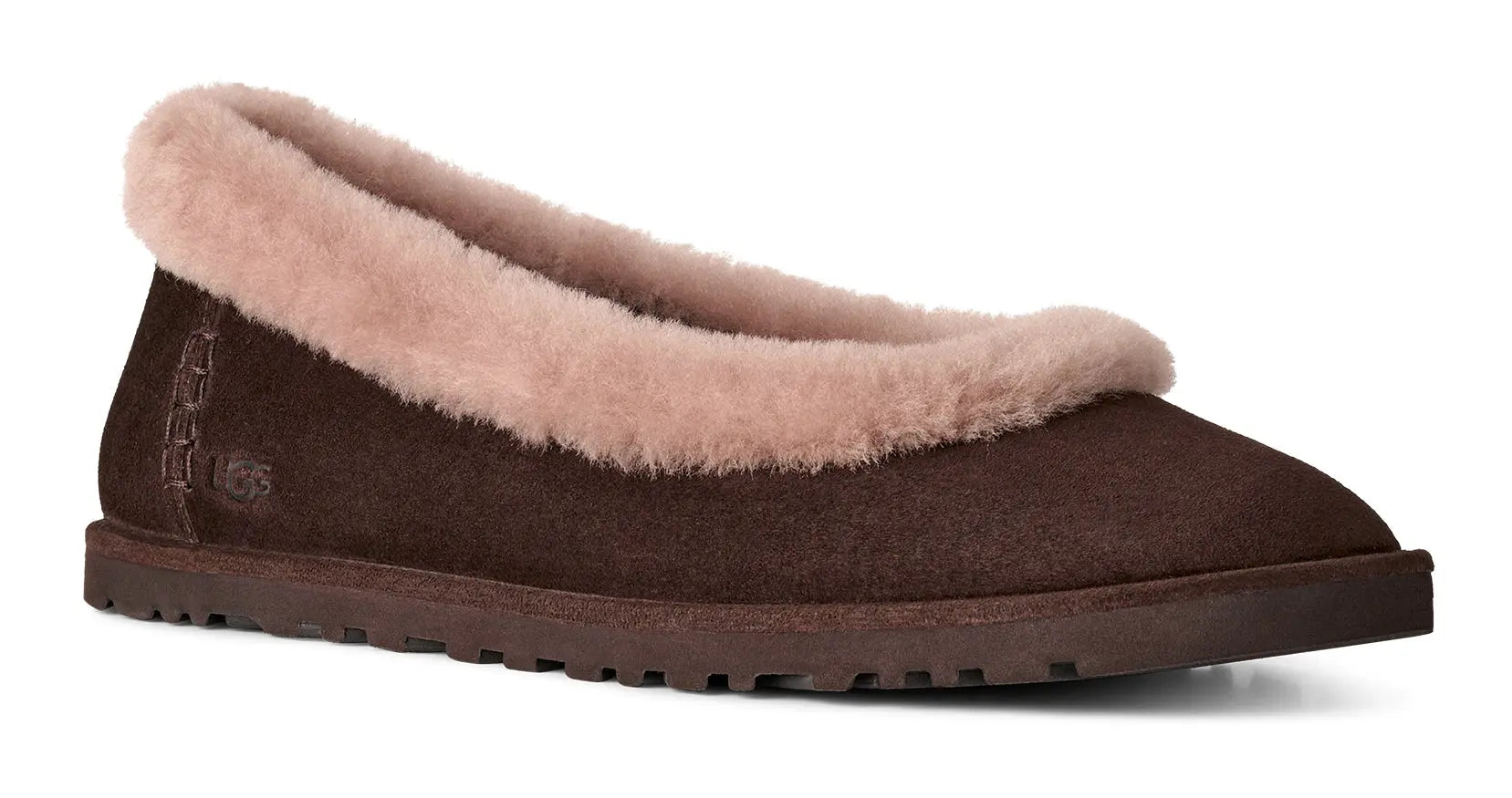 Women's UGG Zora Ballet Flat – Classic Suede with Plush Comfort DUSTED COCOA / 10 UGG