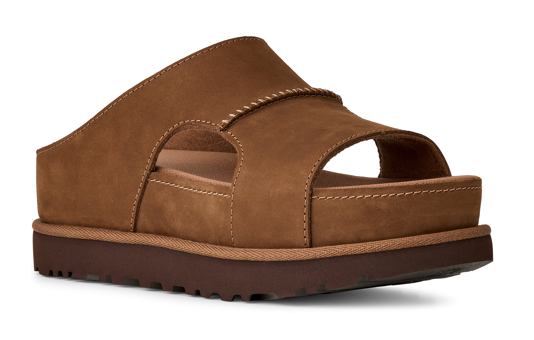 Women's UGG Goldenstar Hi Cutout Slide – Leather Slip-On Platform Slides UGG