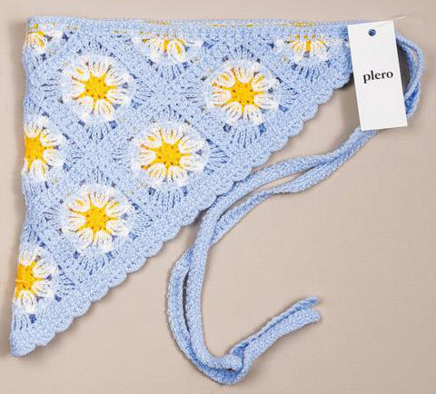 Joia Daisy Daydream Head Scarf – Floral Knitted Style JOIA TRADING CO.