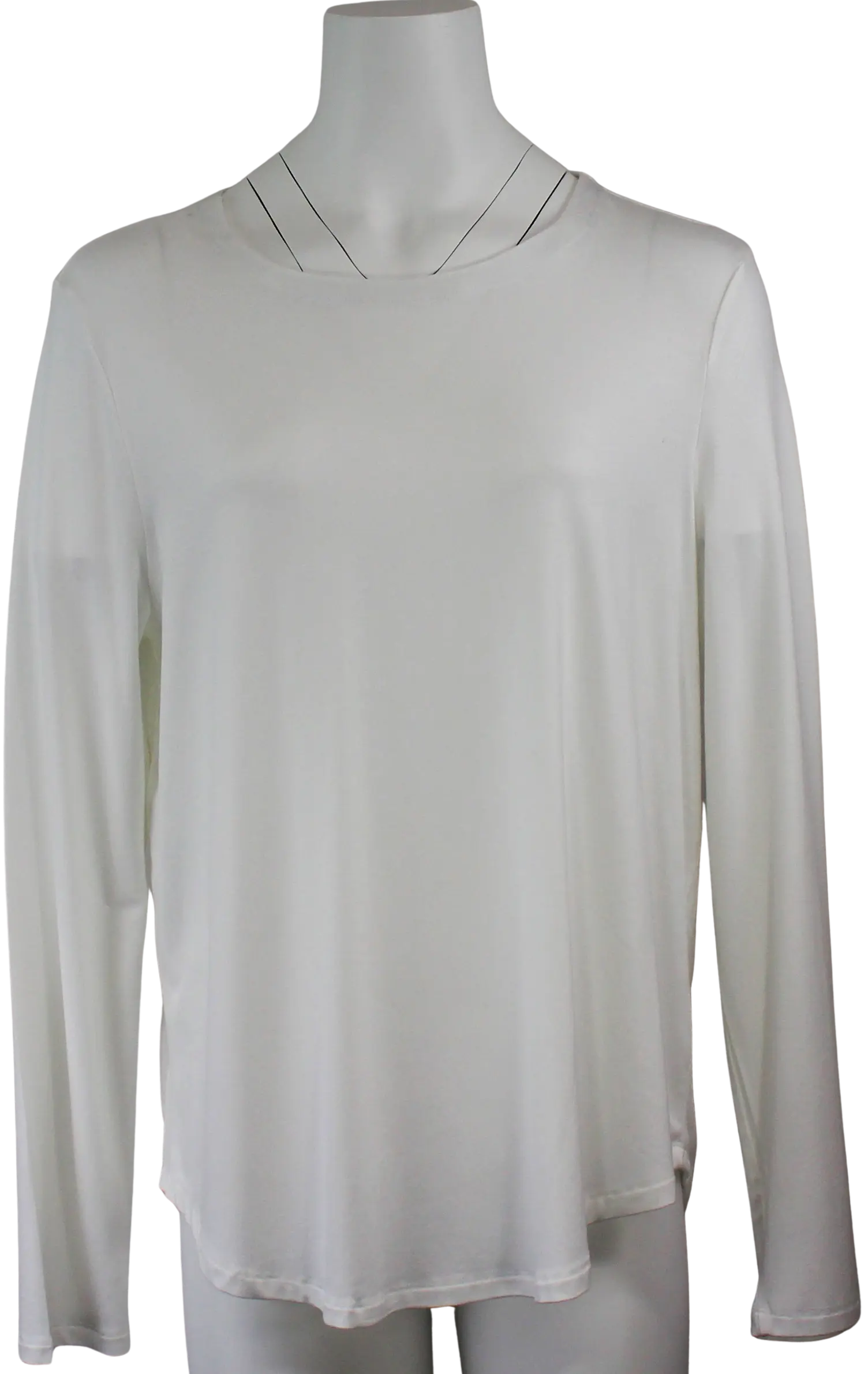 Keren Hart Basic Long Sleeve – Soft, Stretchy & Essential Everyday Tee IVORY-XL KEREN HART