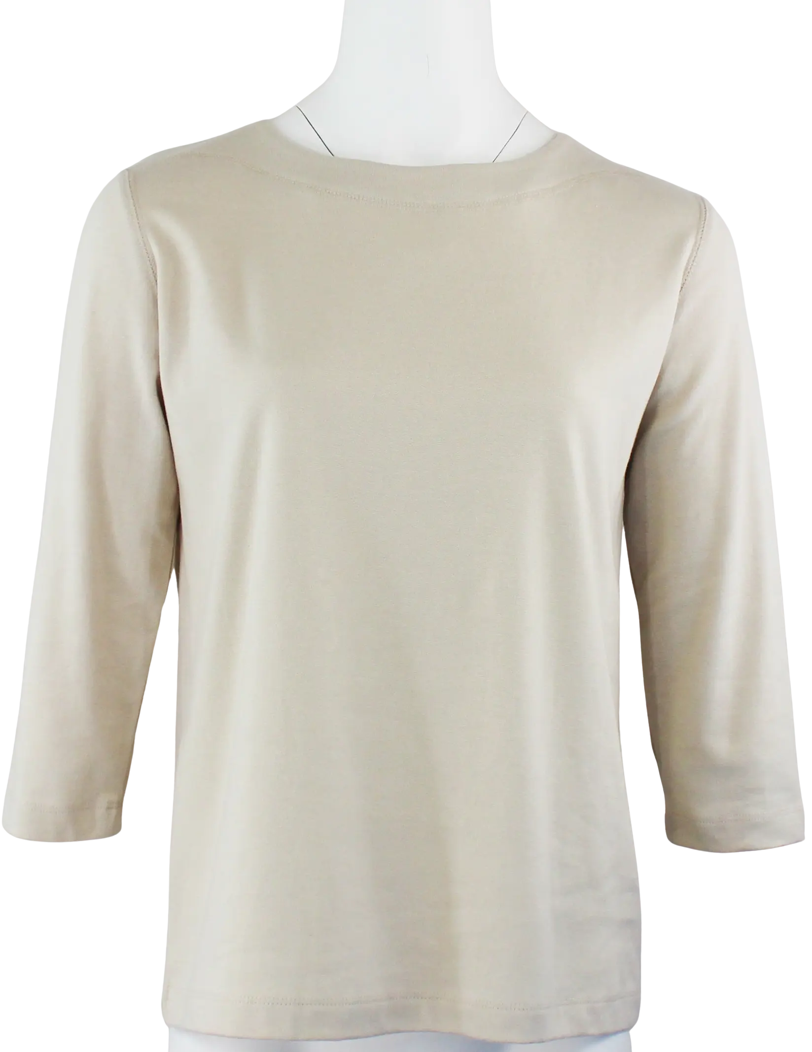 L. Hamrick 3/4 Boatneck Top – Effortless Elegance for Everyday Wear OYSTER-XL L HAMRICK