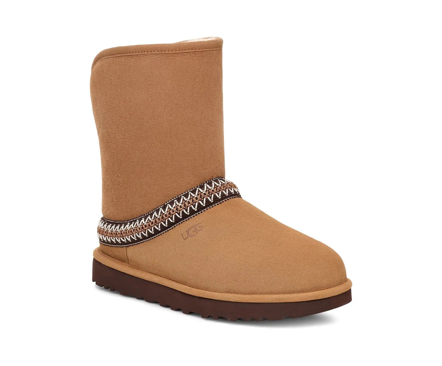 UGG Women's Classic Short Crescent – Cozy, Chic & Versatile CHESTNUT-10 UGG