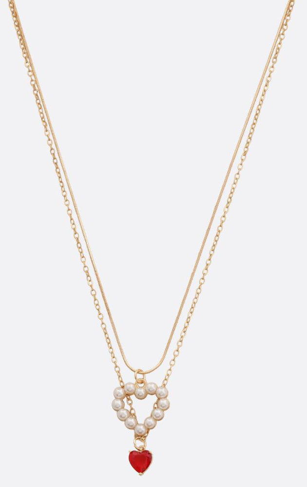 Joia Sweetheart Charm Necklaces – Layered Heart Pendant Jewelry JOIA TRADING CO.