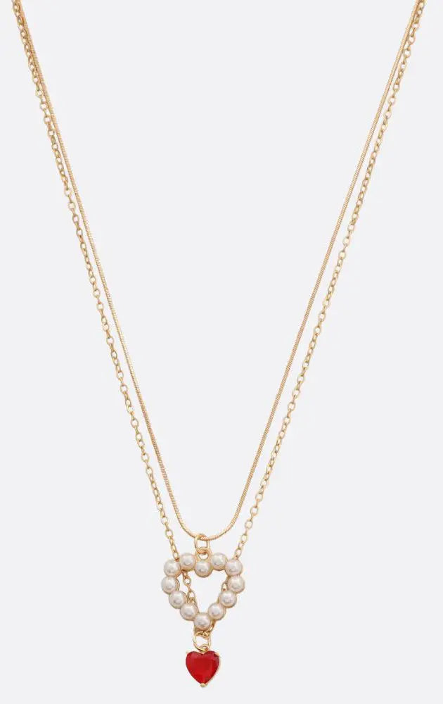 Joia Sweetheart Charm Necklaces – Layered Heart Pendant Jewelry JOIA TRADING CO.