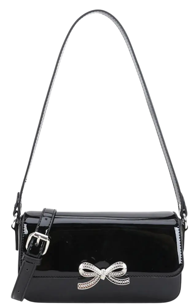 Joia After Dark Bow Shoulder Bag – Elegant Evening Shoulder Bag JOIA TRADING CO.