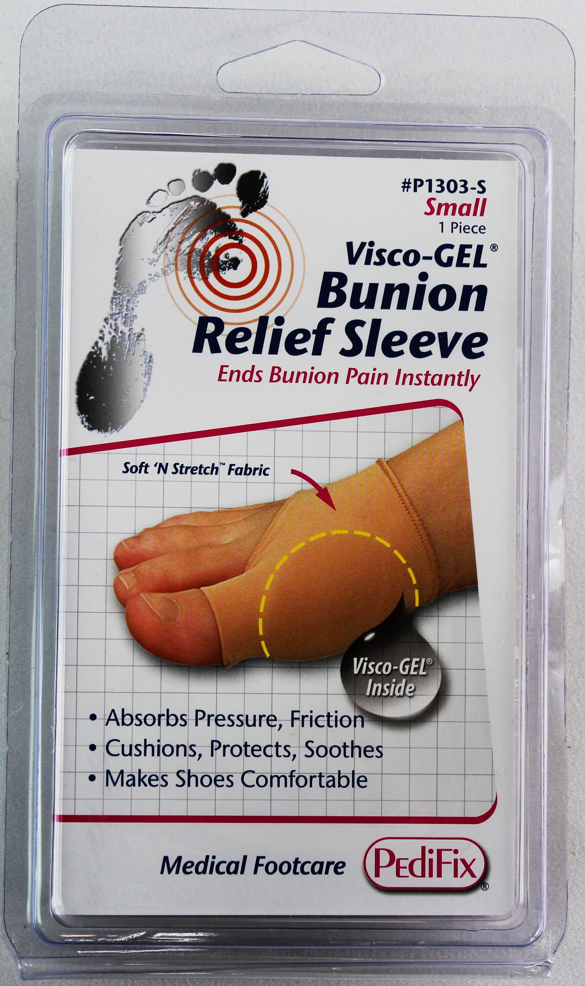 PediFix Visco-GEL Bunion Relief Sleeve – Cushioned Protection for Bunions PEDIFIX