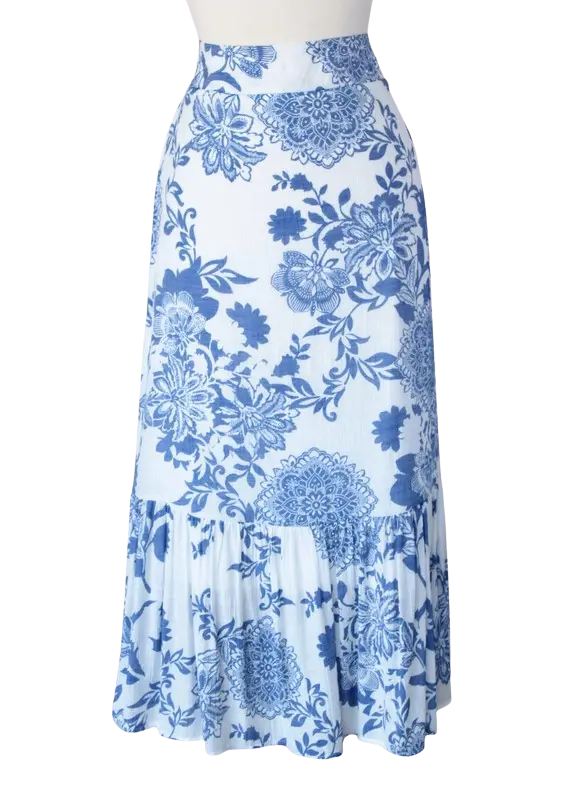 Keren Hart Riviera Floral Skirt – High Rise Flowy Skirt KEREN HART