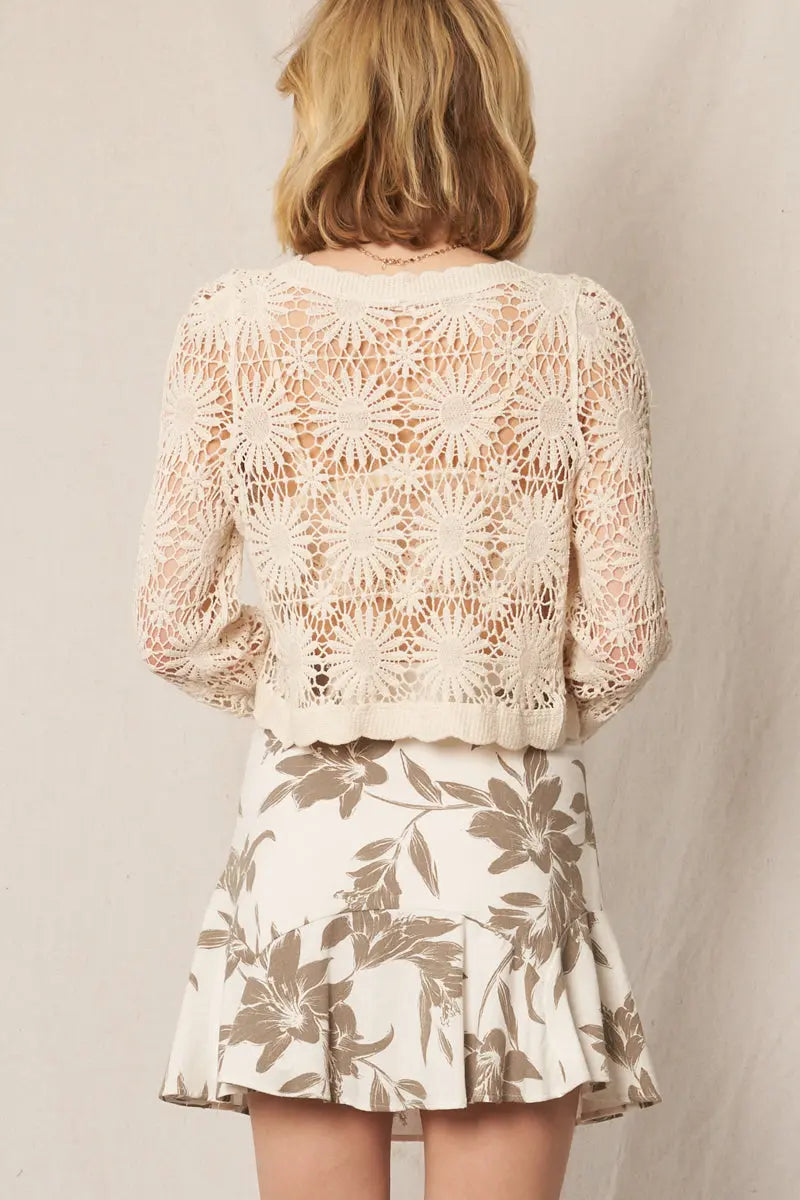 Sunburst Cardigan EN CREME
