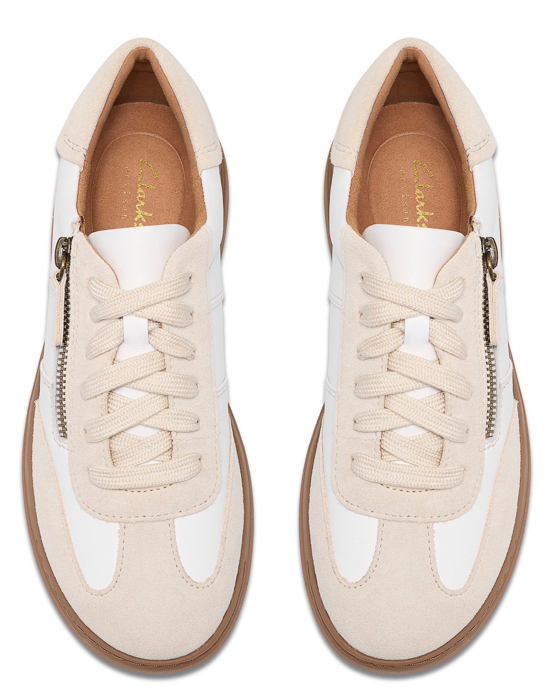 Women's Clarks Nalle T-Toe Sneakers – Sporty Style with Elevated Comfort