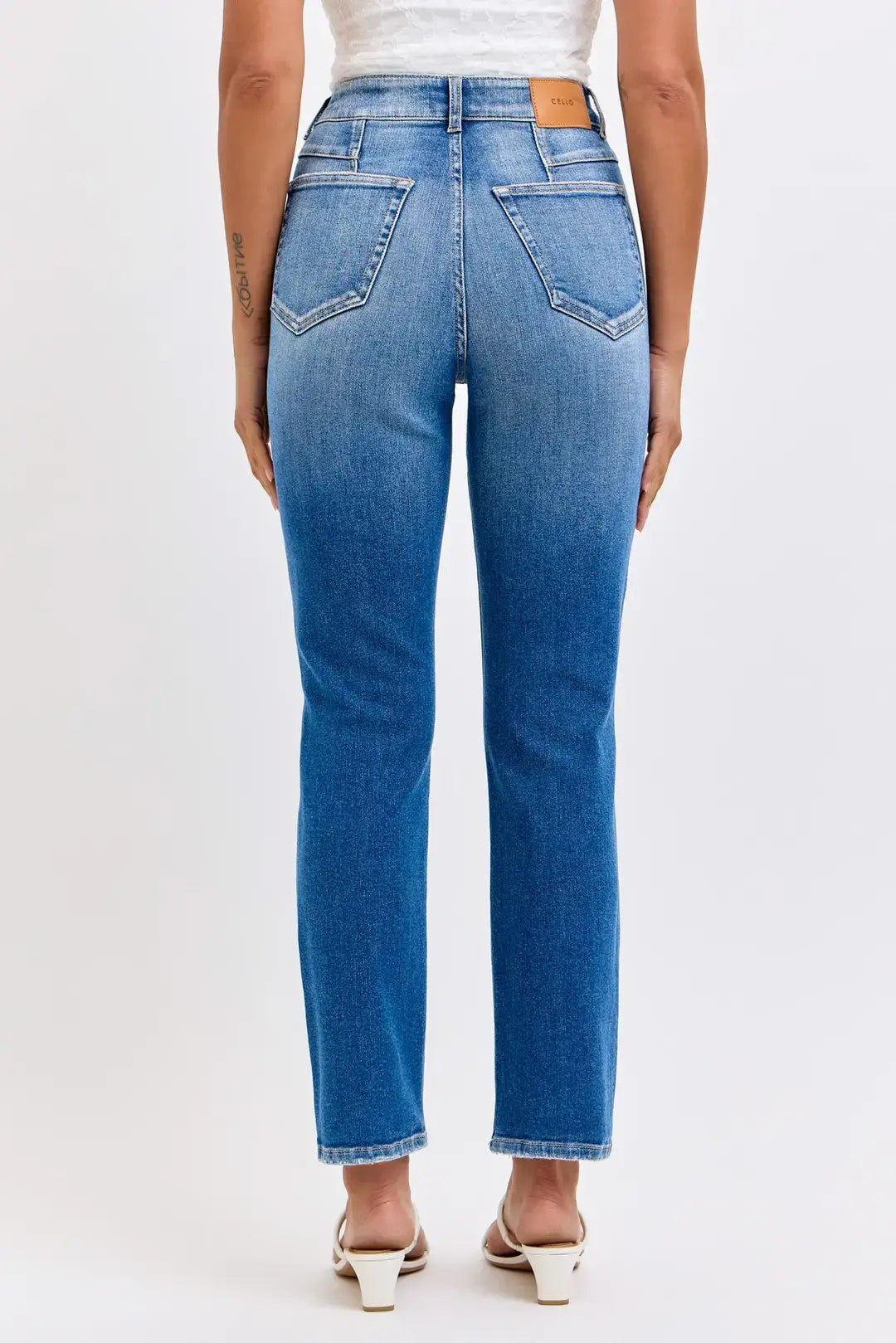 Cello Everly High Rise Straight Jeans – Contoured Back Darts WAT? JEANS & CELLO JEANS