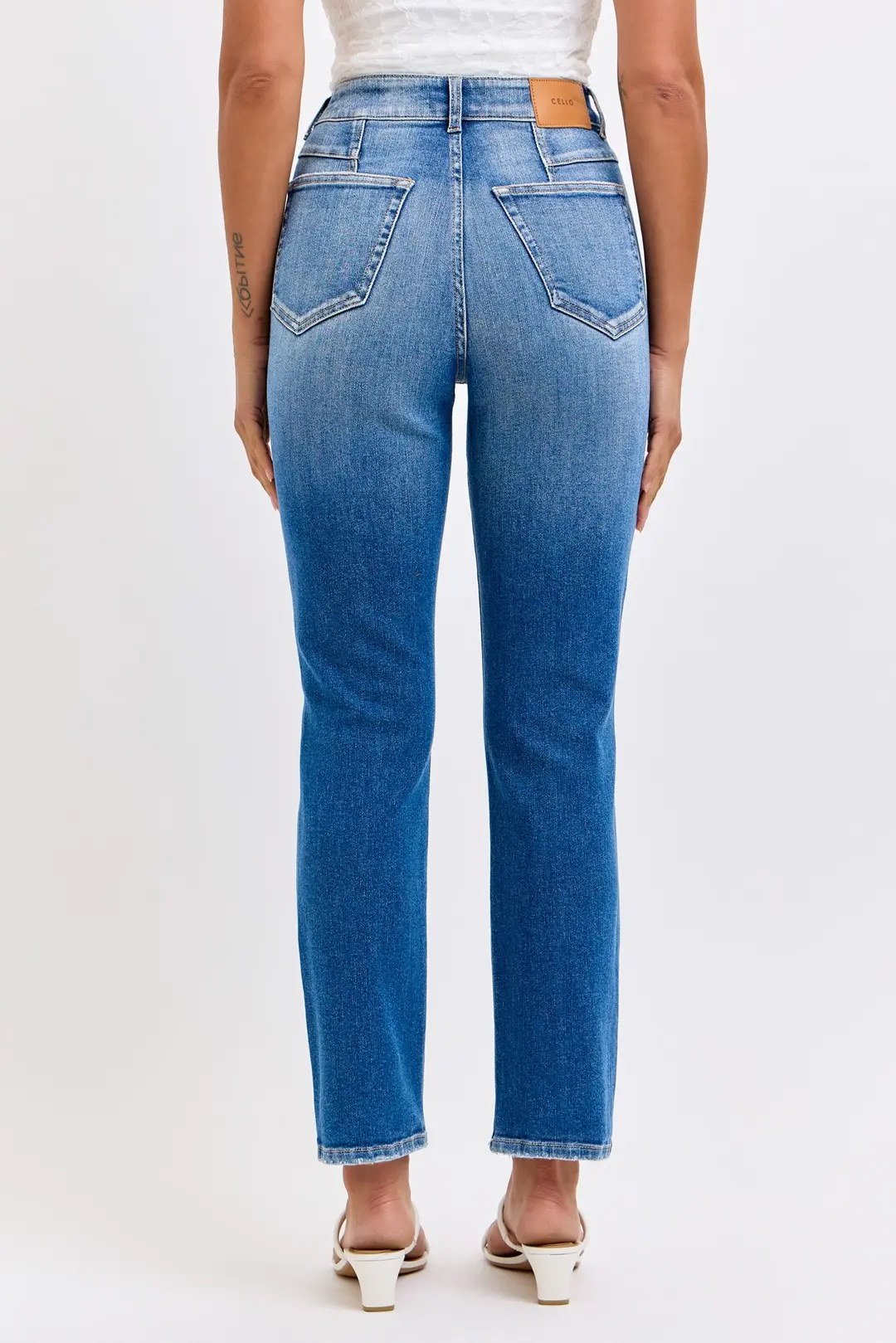 Cello Everly High Rise Straight Jeans – Contoured Back Darts WAT? JEANS & CELLO JEANS