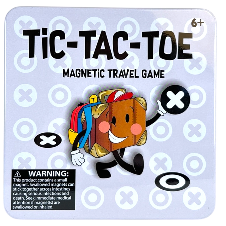 Faire On the Way Magnetic Travel Games – Compact Tin Game Set TIC-TAC TOE FAIRE