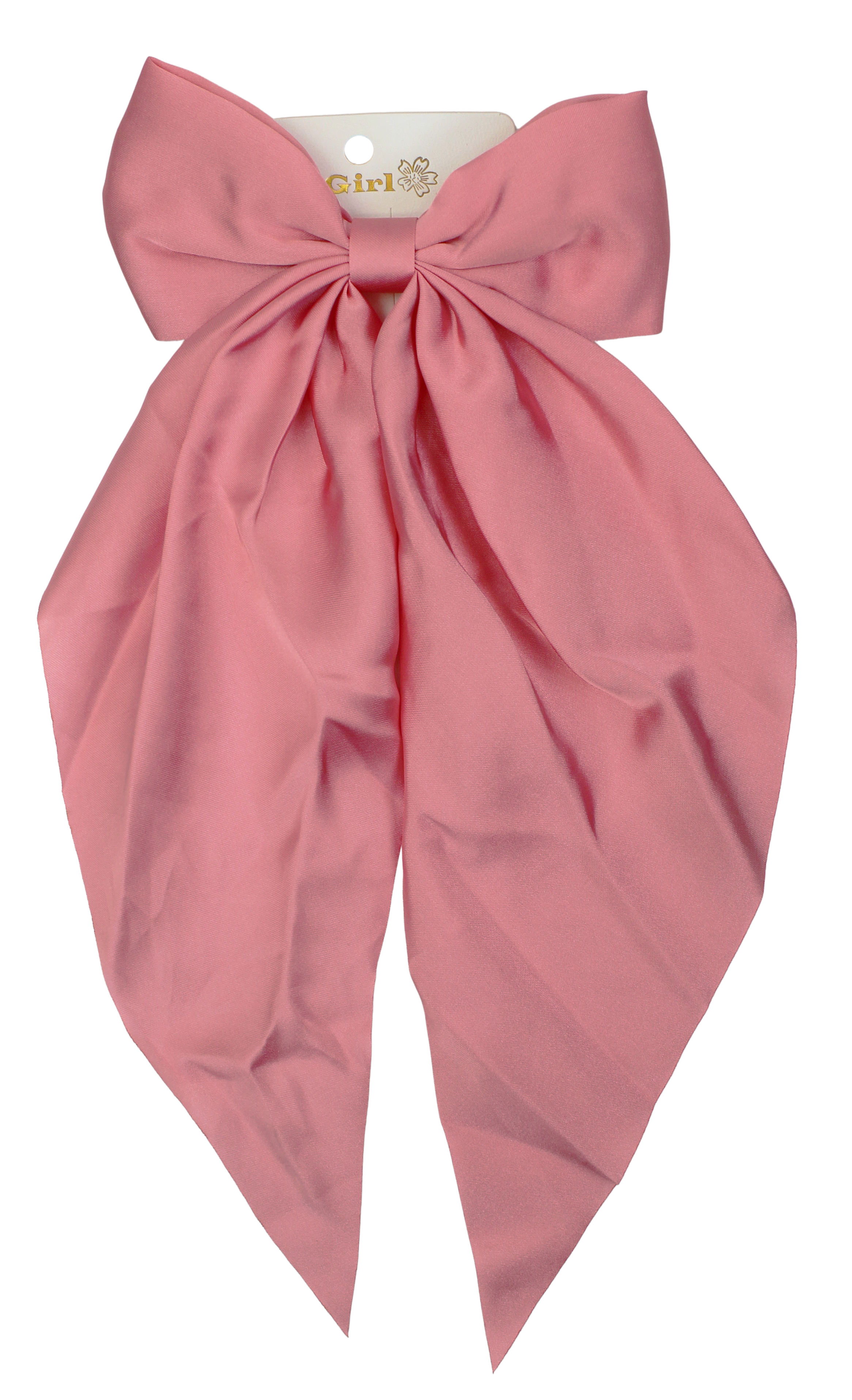 Joia Silk Bow Hair Pin – Elegant Statement Hair Accessory ROSE PINK JOIA TRADING CO.