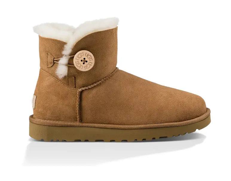 Women’s UGG Mini Bailey Button II – Cozy Sheepskin Boot with Versatile Style    UGG