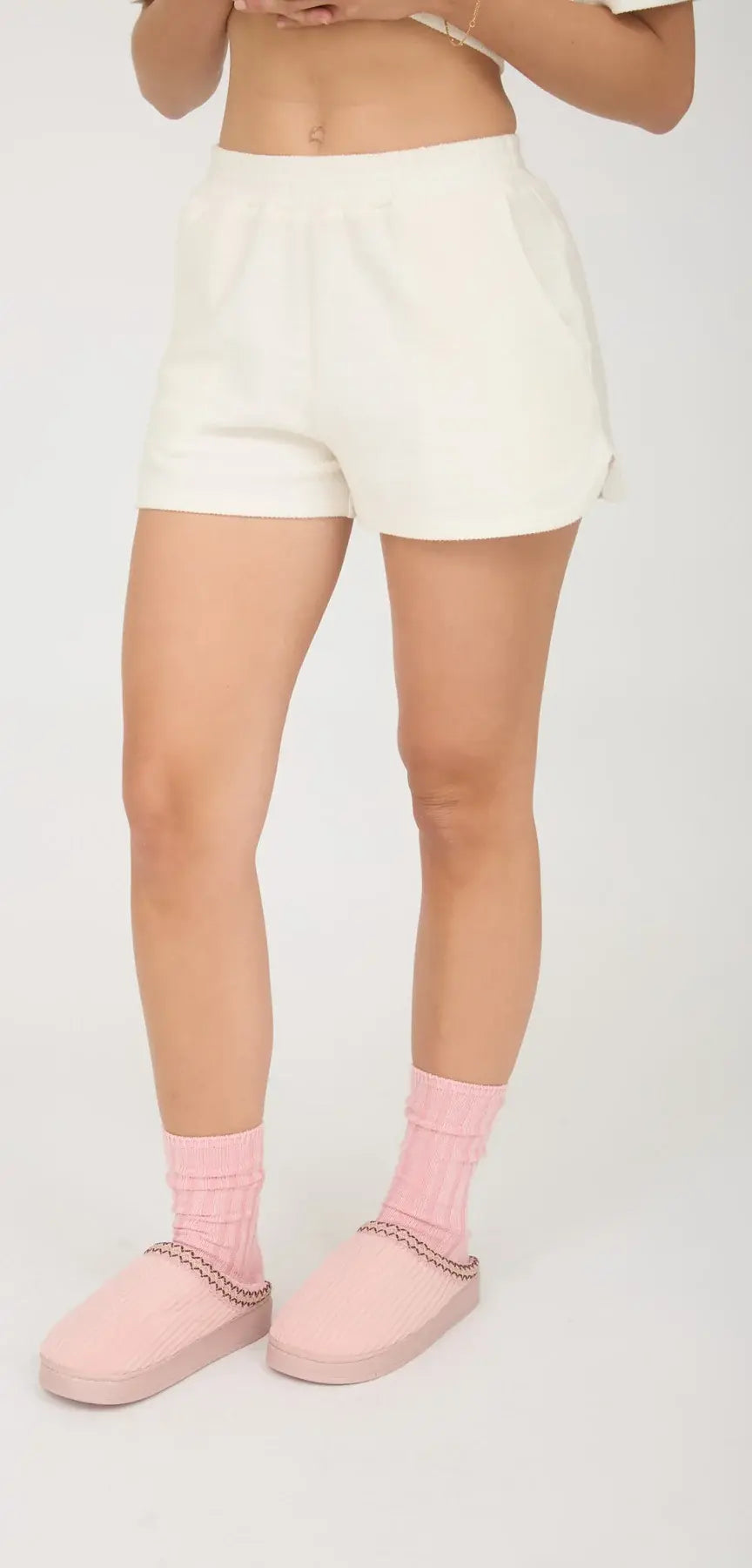 Blu Pepper Lounge Babe Shorts – Ribbed Elastic Waist BLU PEPPER