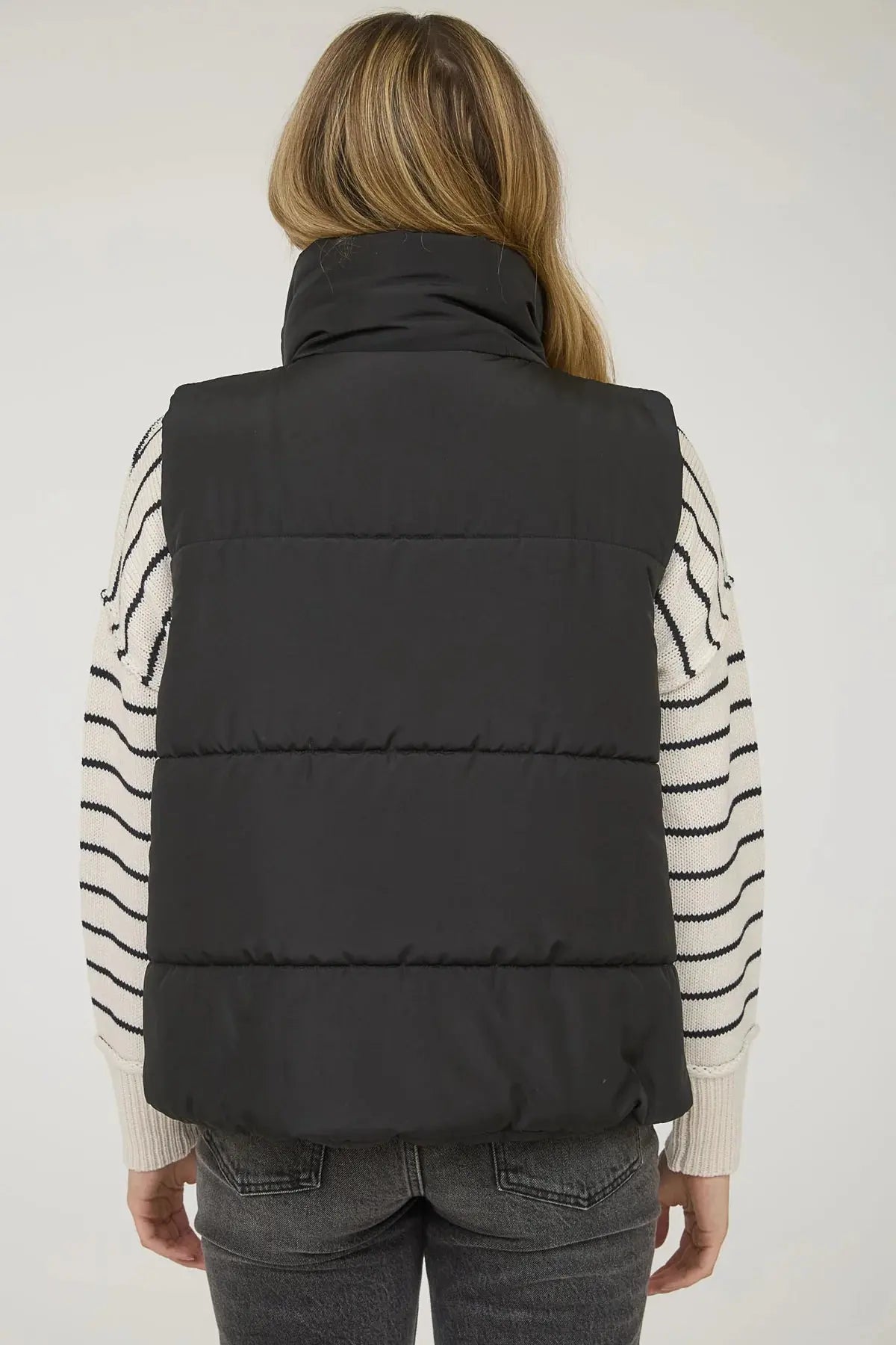 Blu Pepper Cozy Night Vest – High Neck Zip-Up Sleeveless Layer BLU PEPPER