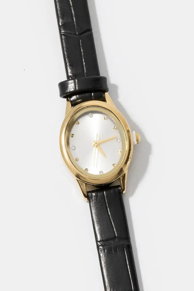 Fame Everly Classic Watch – Embossed Strap Watch FAME ACCESSORIES