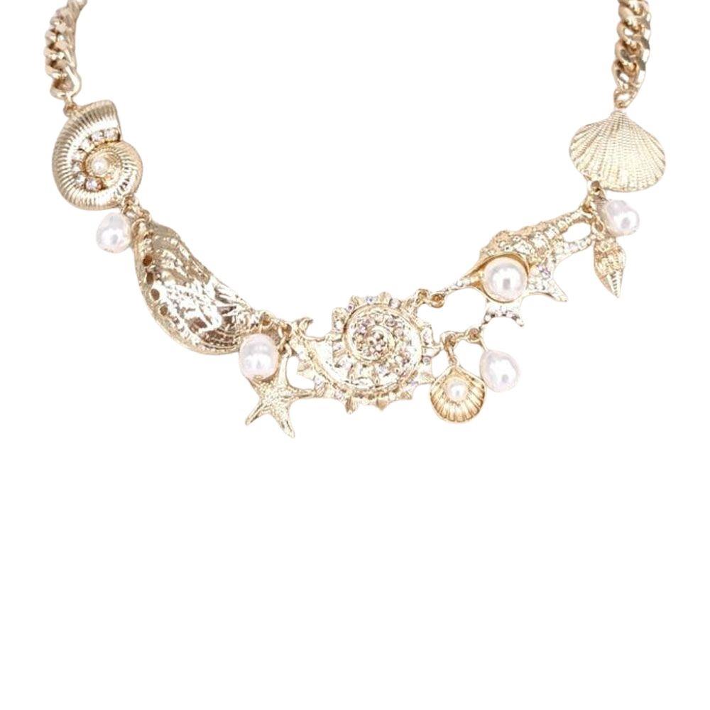 Joia Ocean Treasure Necklace w/ Pearl Earrings – Coastal Inspired JOIA TRADING CO.