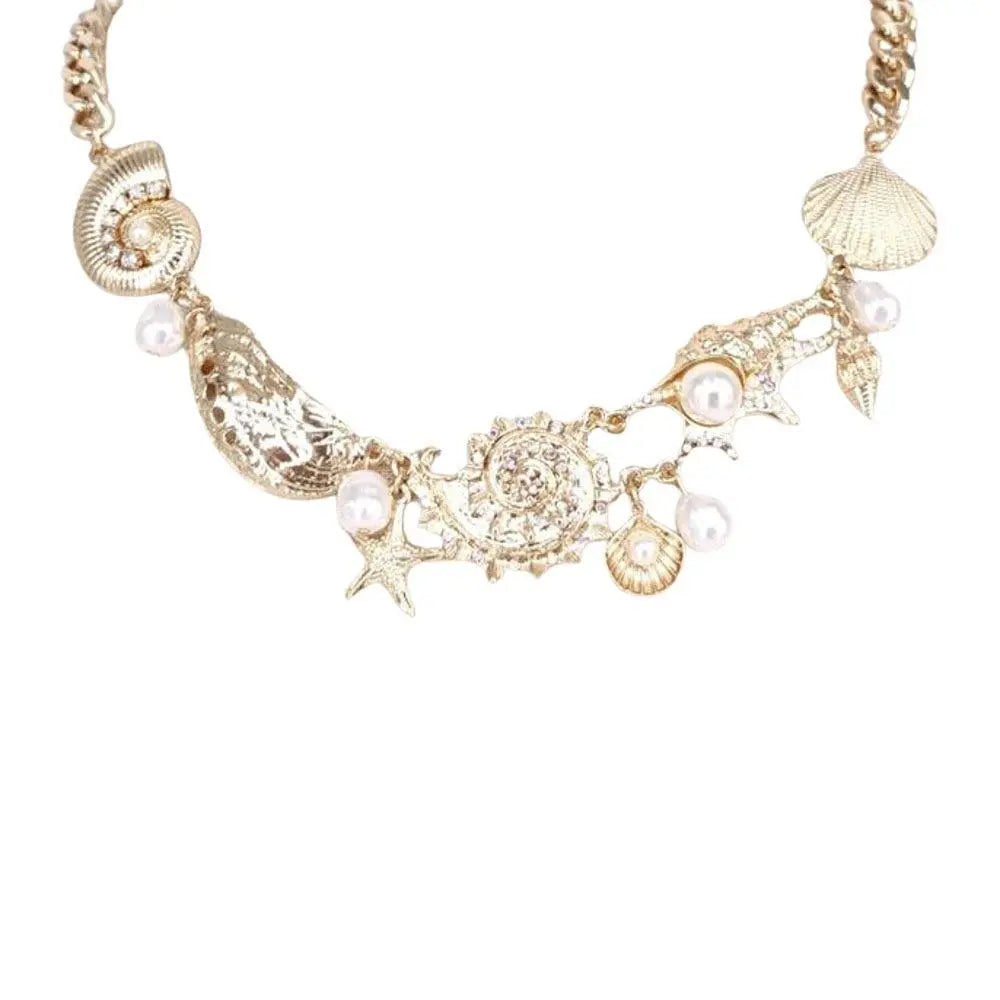 Joia Ocean Treasure Necklace w/ Pearl Earrings – Coastal Inspired JOIA TRADING CO.
