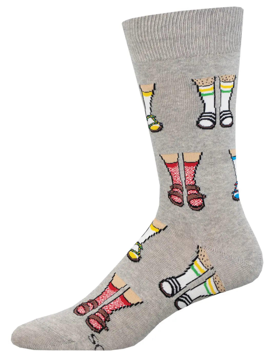Socksmith Men’s Socks and Sandals Socks – Funny Cotton Blend Novelty Socks SOCK SMITH