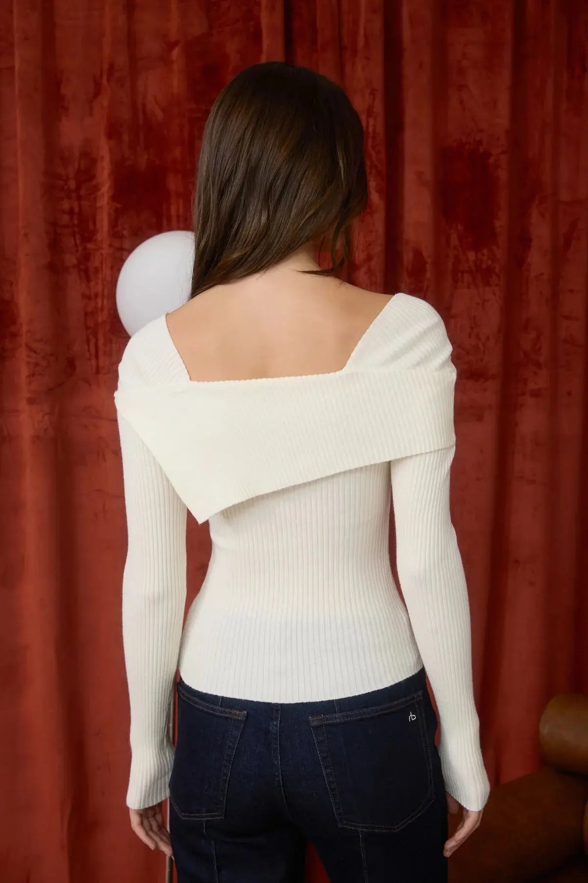 Blu Pepper Quiet Night Top – Asymmetrical Sweater with Modern Fit BLU PEPPER