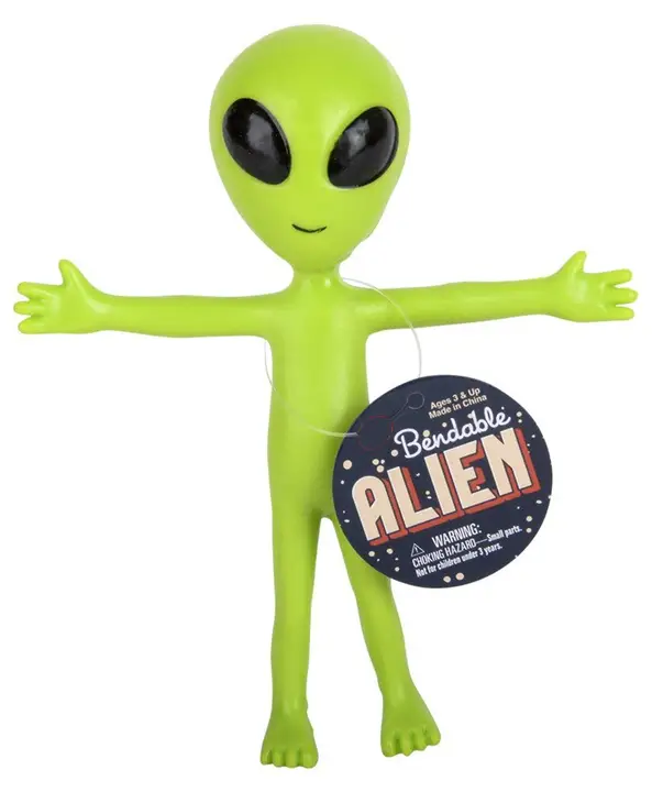 Faire Bendable Alien Fidget – Green Flexible Kids Toy FAIRE