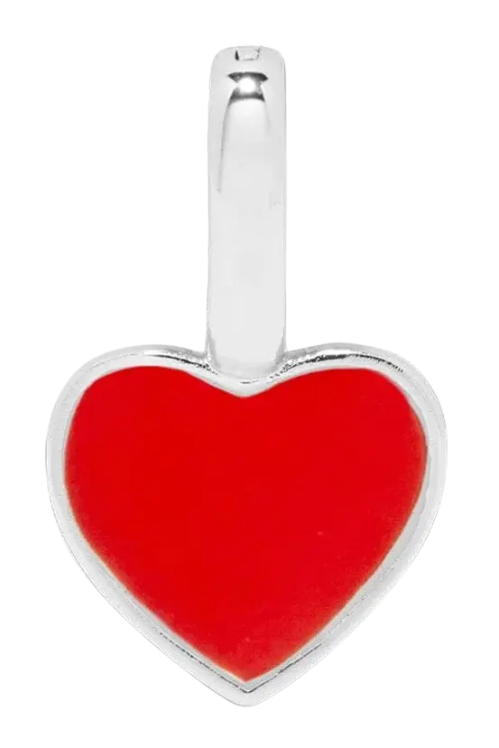 Pura Vida Harper Enamel Heart Charm – Customizable Heart Jewelry PURA VIDA BRACELETS