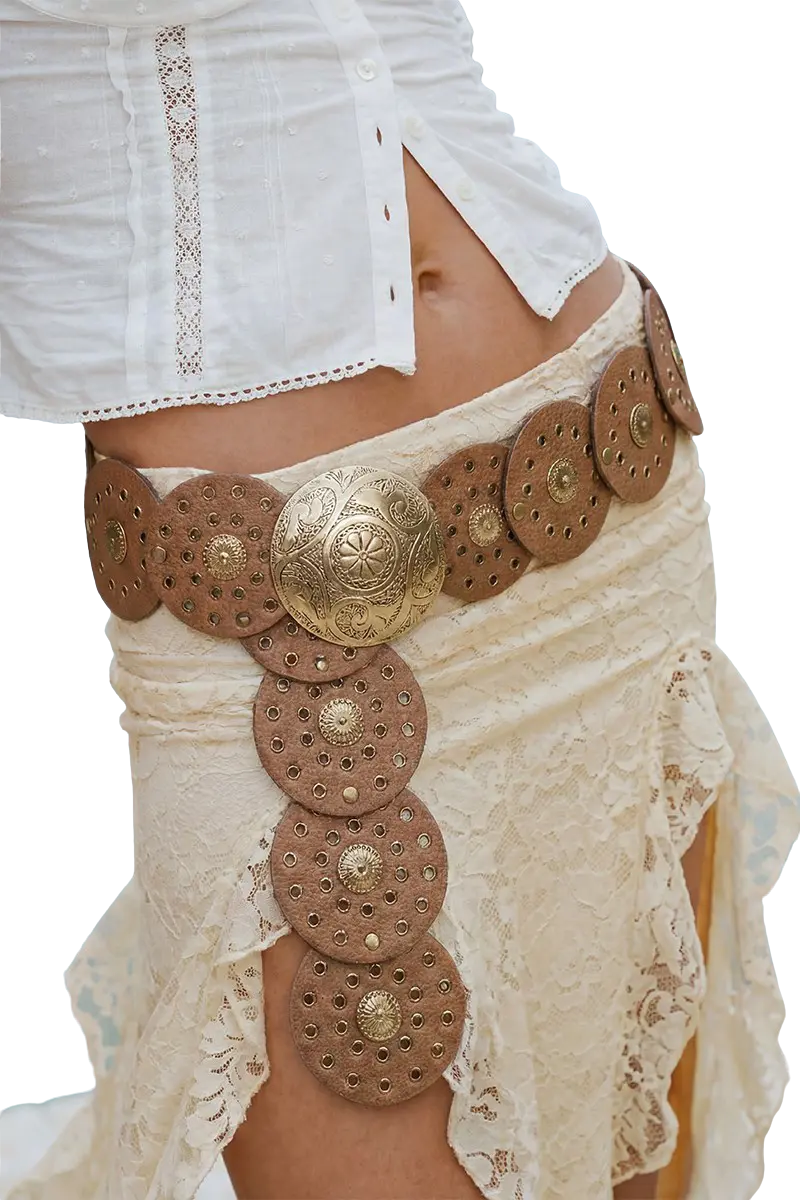 Fame Gypsy Grove Belt – Boho Disc Chain Belt FAME ACCESSORIES