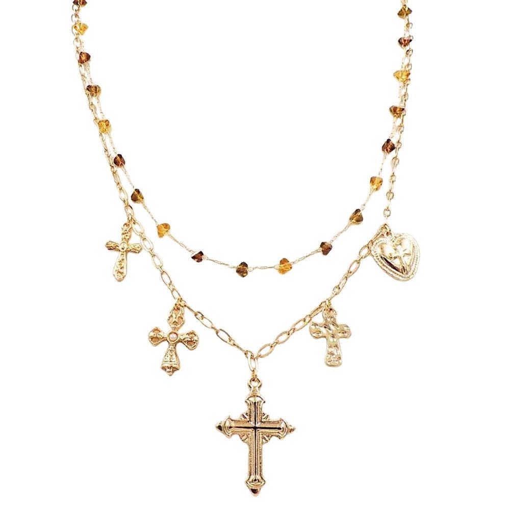 Joia Blessed Layer Charm Necklace – Meaningful Layers, Faith Inspired Style JOIA TRADING CO.