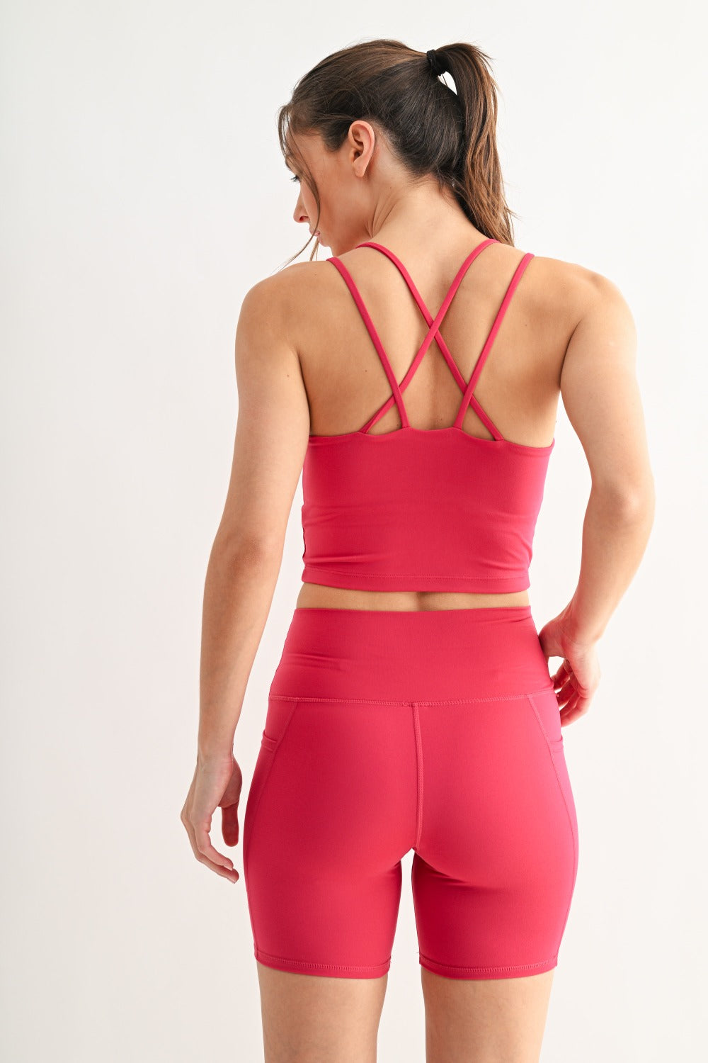 Mono B Venice Cloud Light Criss-Cross Sports Bra – Soft Support with Stylish Details MONO B