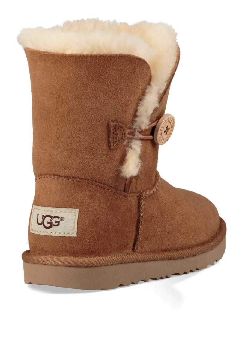 Kids’ UGG Bailey Button II – Cozy Sheepskin Boot with Versatile Style UGG