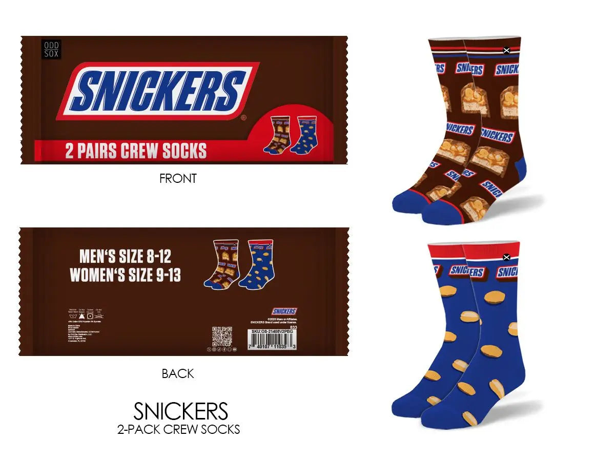 ODD SOX Sweet Treat 2 Pack Crew – A Sweet Surprise for Your Sock Collection Product variant