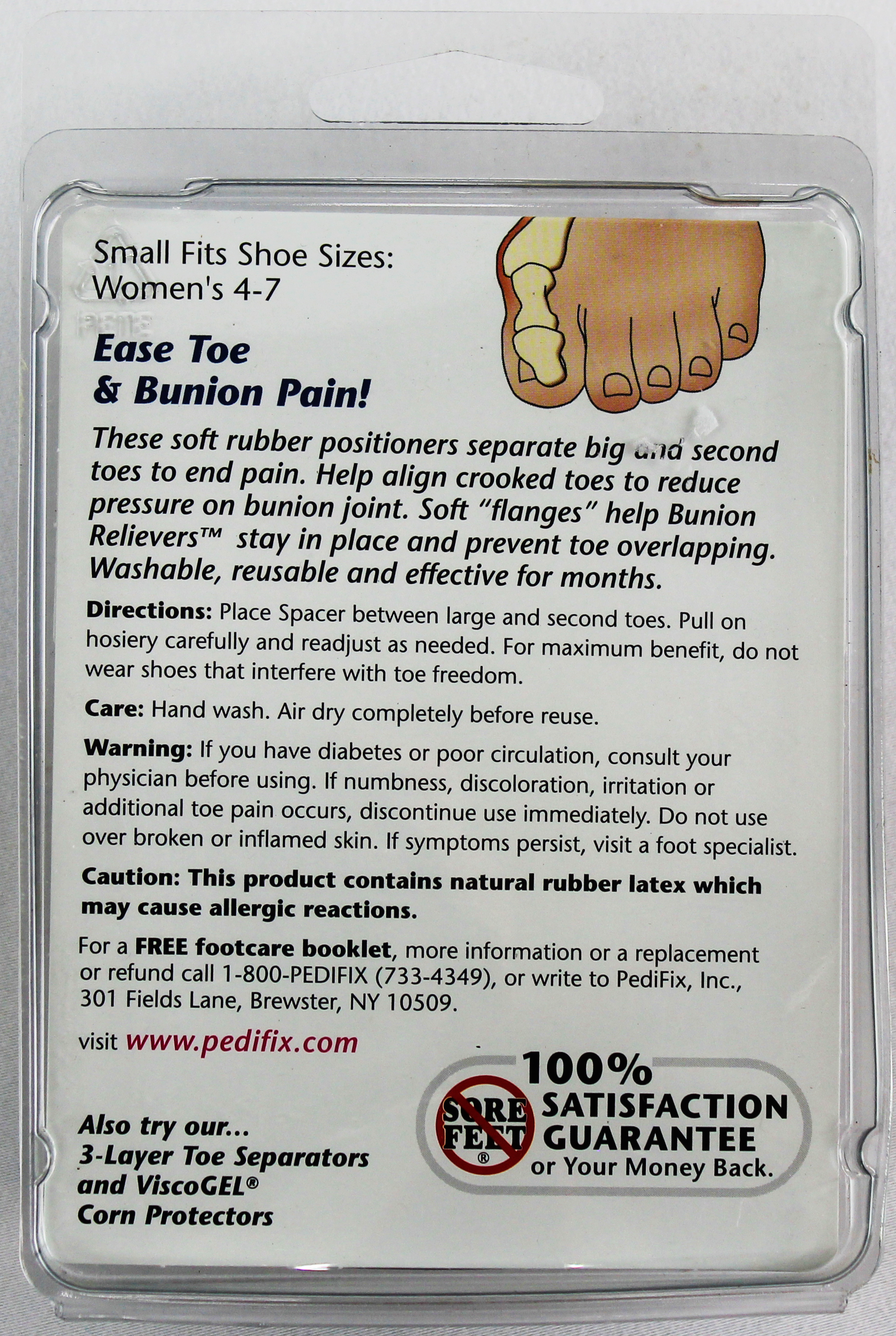 PediFix Podiatrists' Choice Bunion Relievers – Align & Soothe Toes PEDIFIX