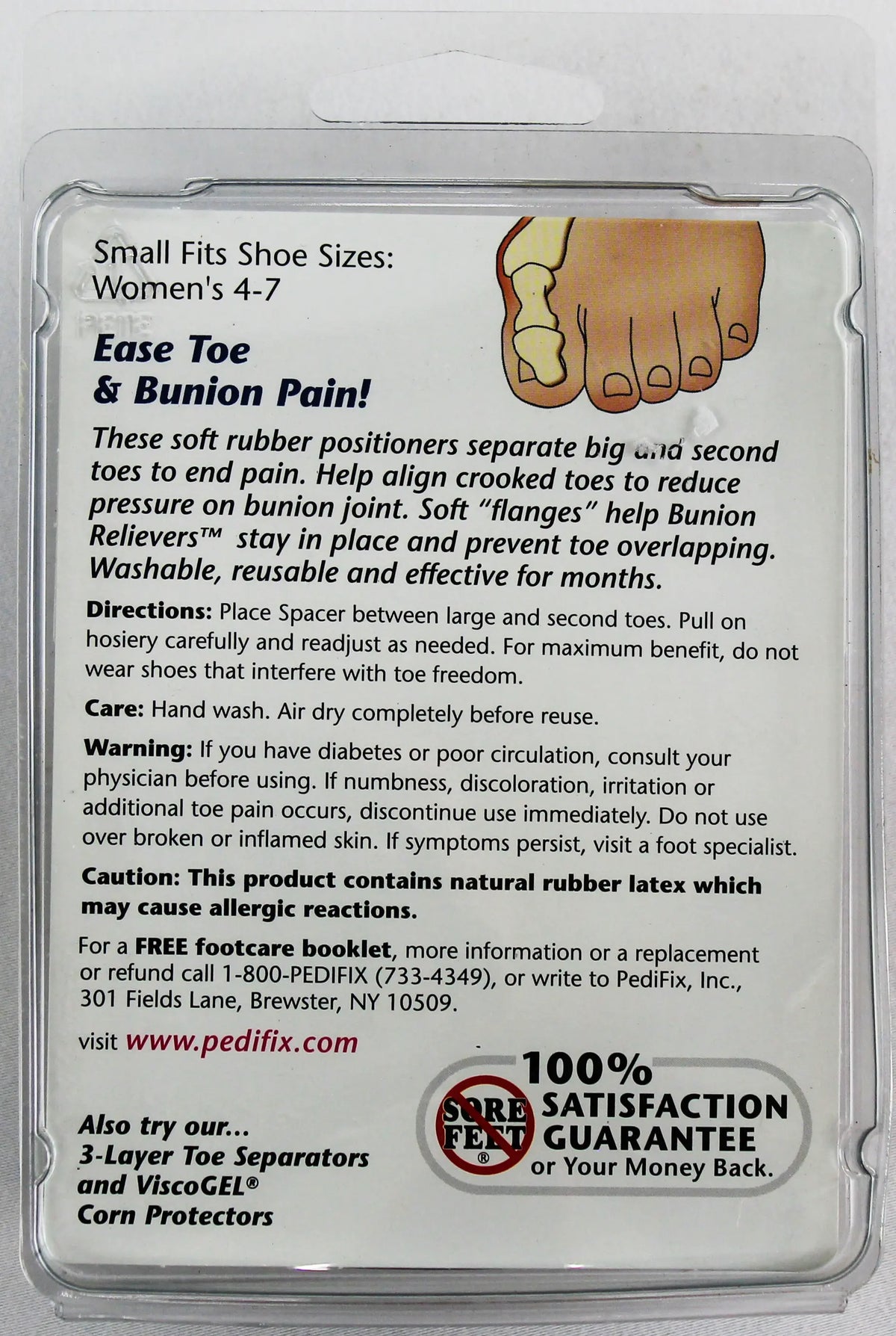 PediFix Podiatrists' Choice Bunion Relievers – Align & Soothe Toes PEDIFIX
