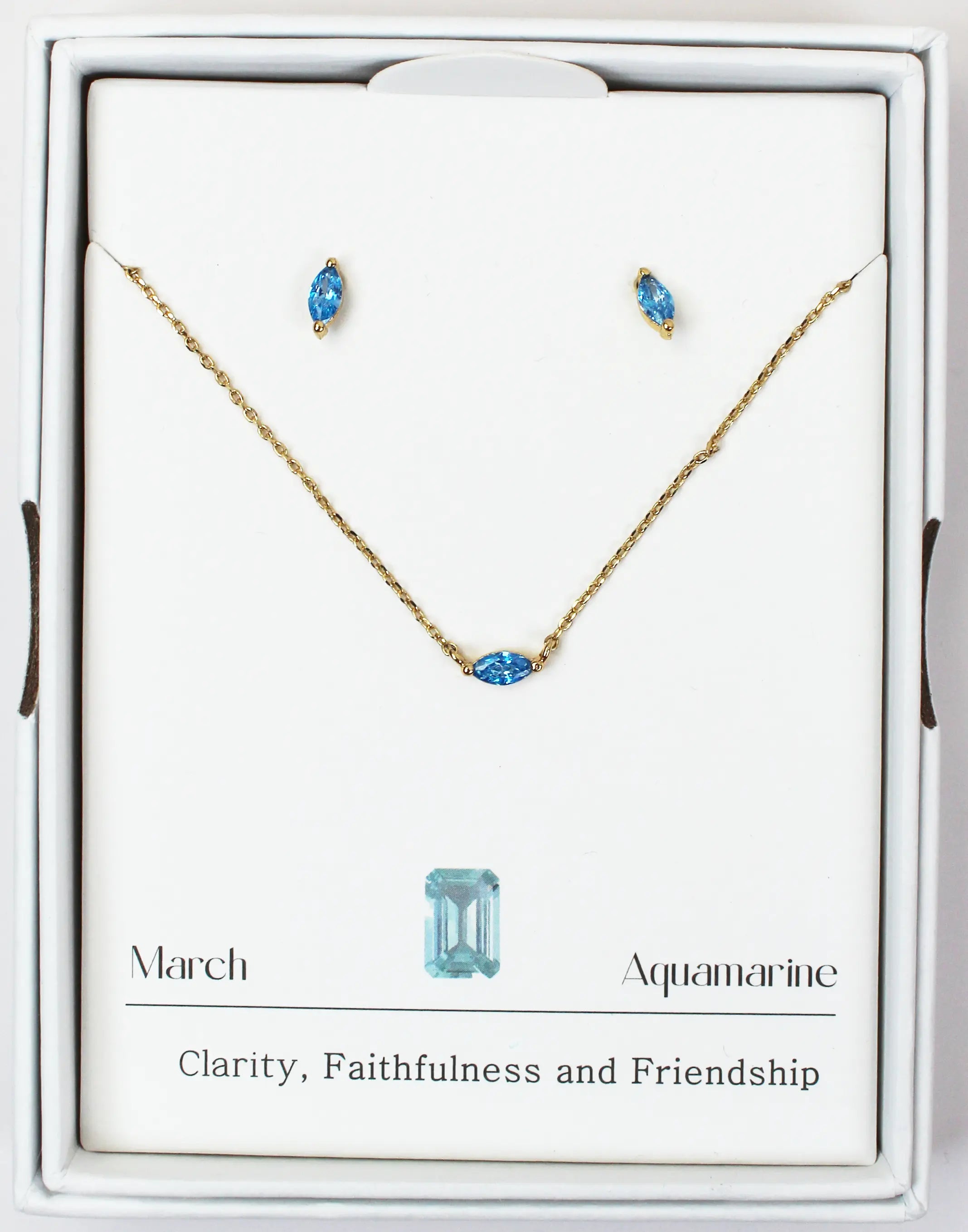 Joia Birthstone Oval Necklace w/Earrings – Elegant Jewelry Gift JOIA TRADING CO.