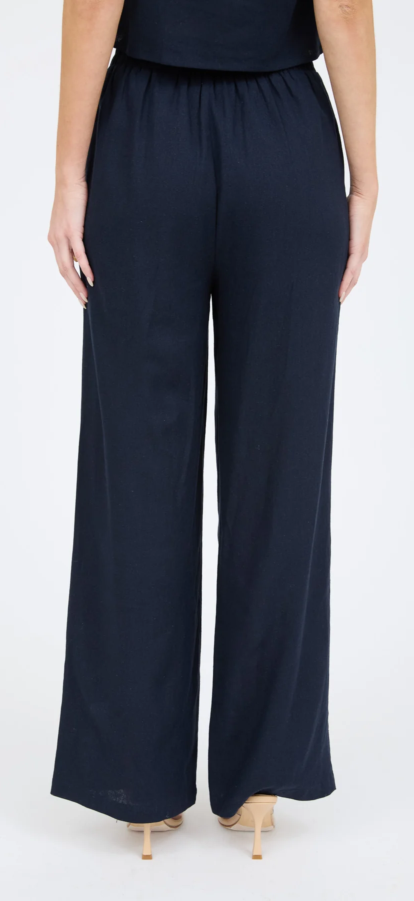 Blu Pepper Effortless Flow Pants – High Waist Linen Blend