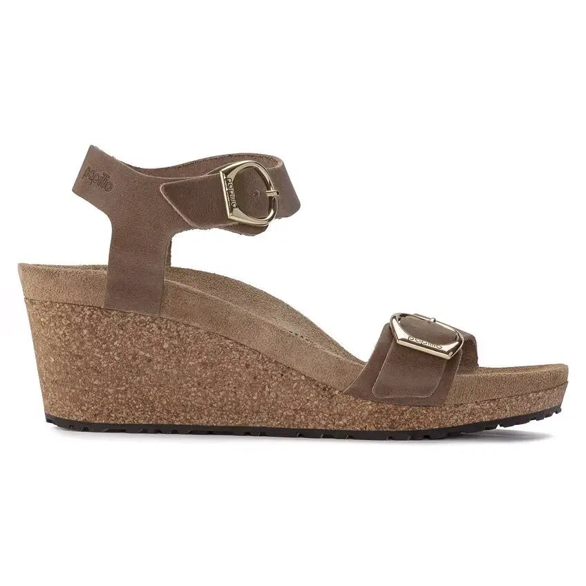 Birkenstock Soley – Metallic Leather Wedge Sandal for Women BIRKENSTOCK