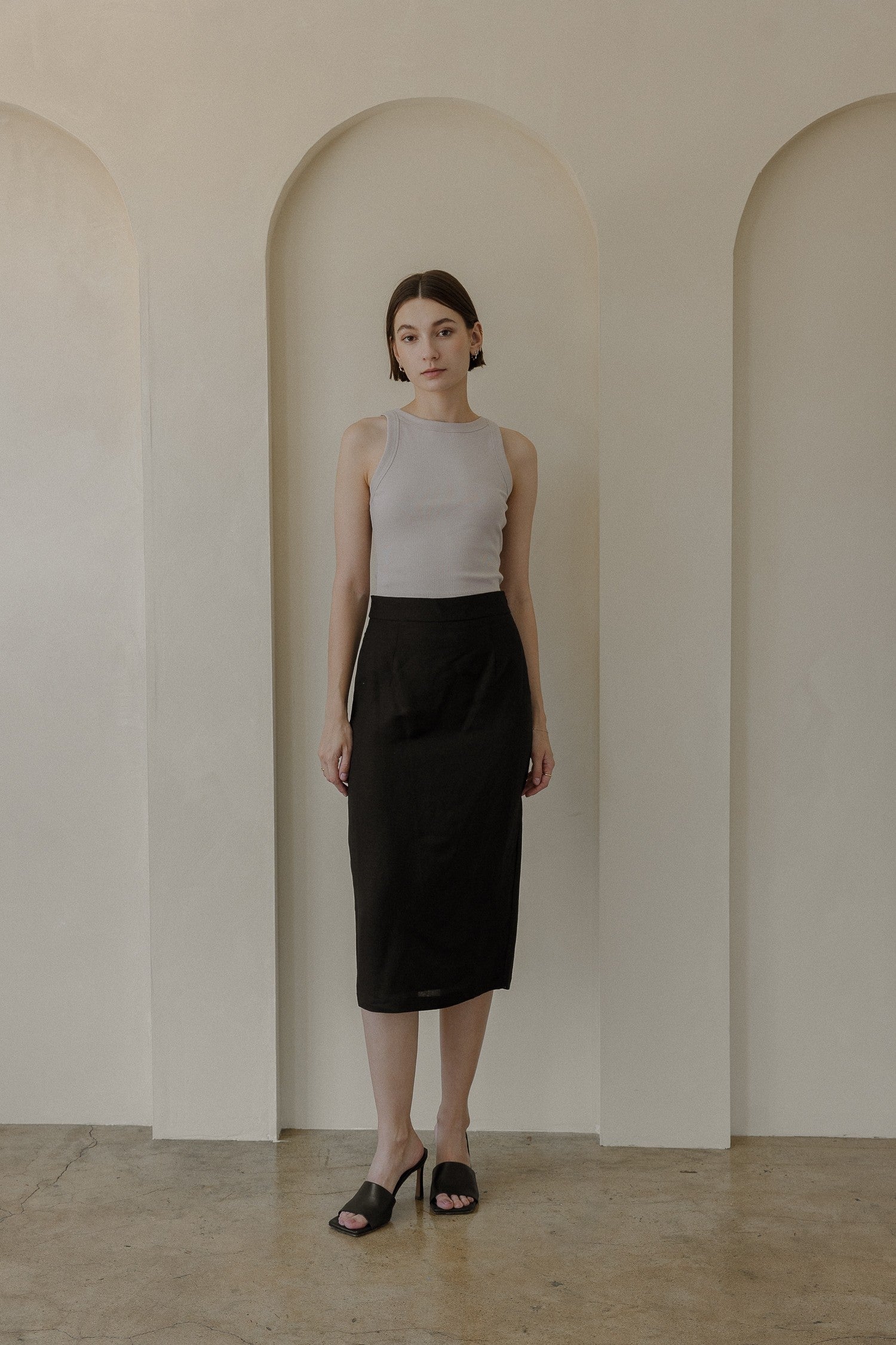 Mod Ref Helen Skirt – High-Waisted, Linen-Blend & Effortlessly Elegant MOD REF
