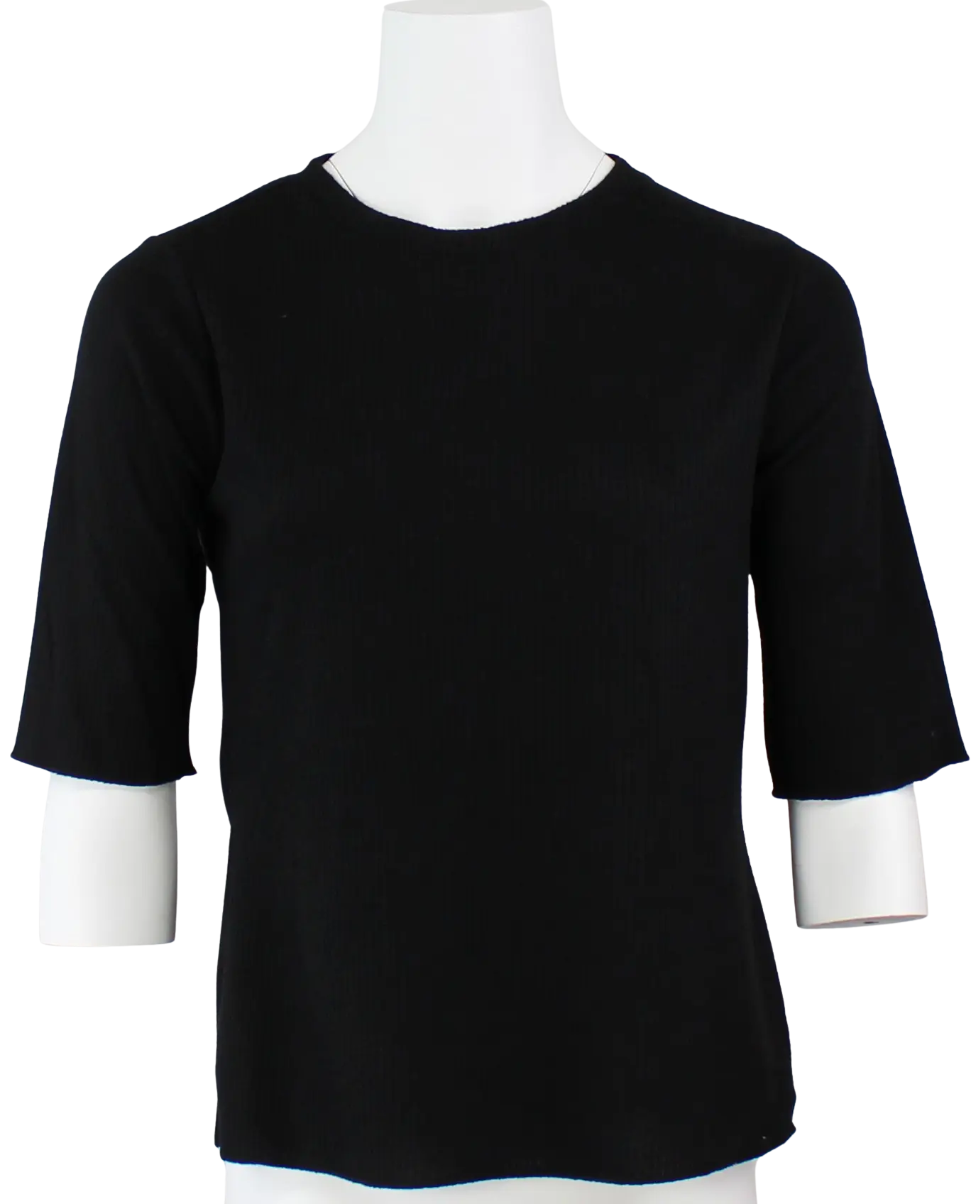 Keren Hart Katy Knit Top – Ribbed, Fitted Everyday Essential BLACK-XL KEREN HART