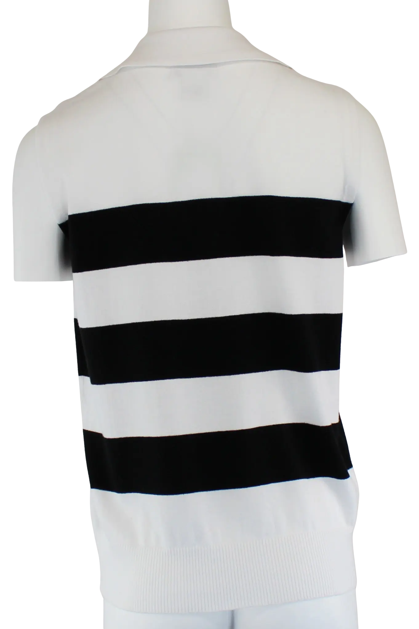 Keren Hart Kris Stripped Top – Collared Knit V-Neck KEREN HART