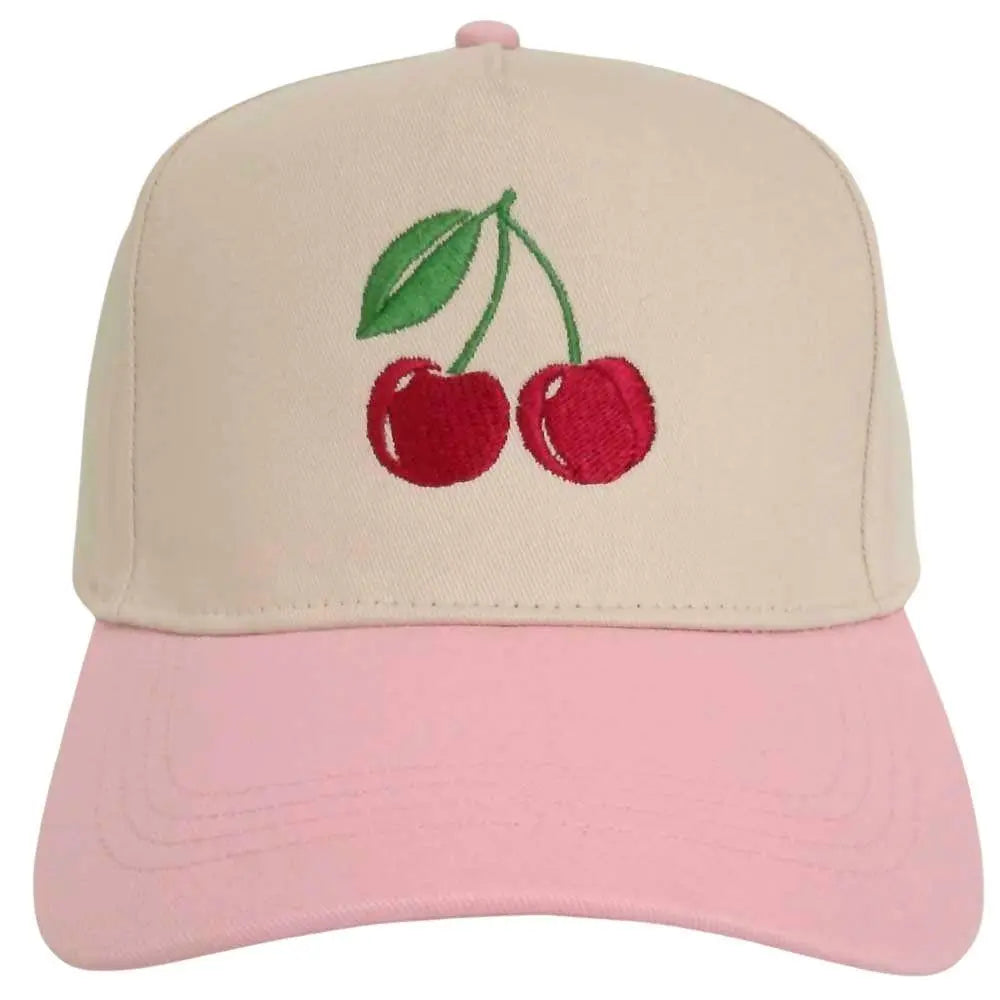 Joia Accessories Cherry EMB Trucker Hat – Adjustable Everyday Cap JOIA TRADING CO.