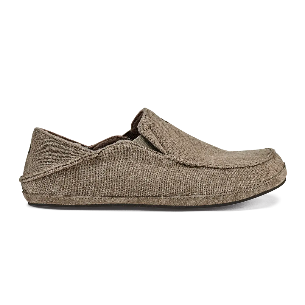 Men's OluKai Moloā Hulu – Wool-Lined House Slipper OLUKAI
