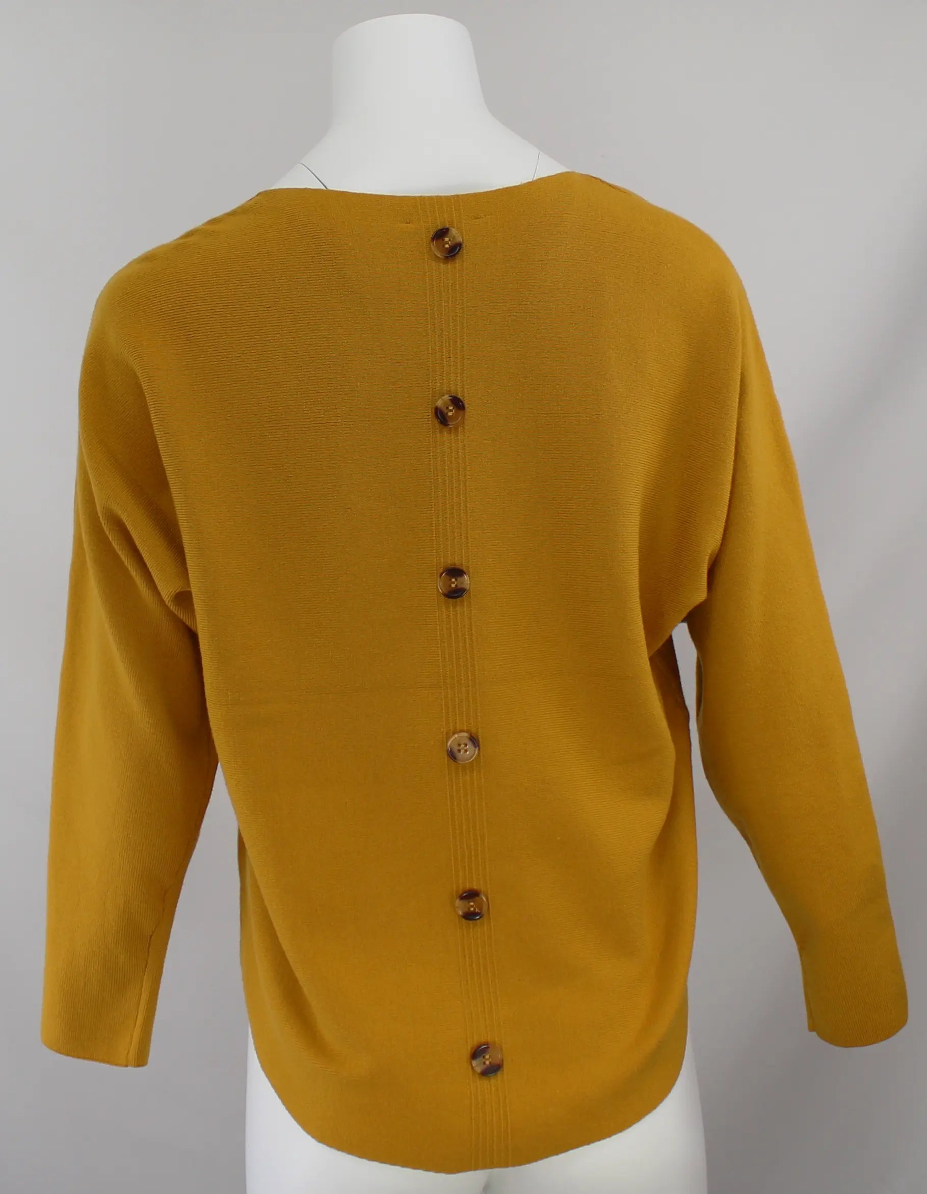 Keren Hart Gabby Pullover Top – Mustard Crew Neck Knit for Effortless Style KEREN HART