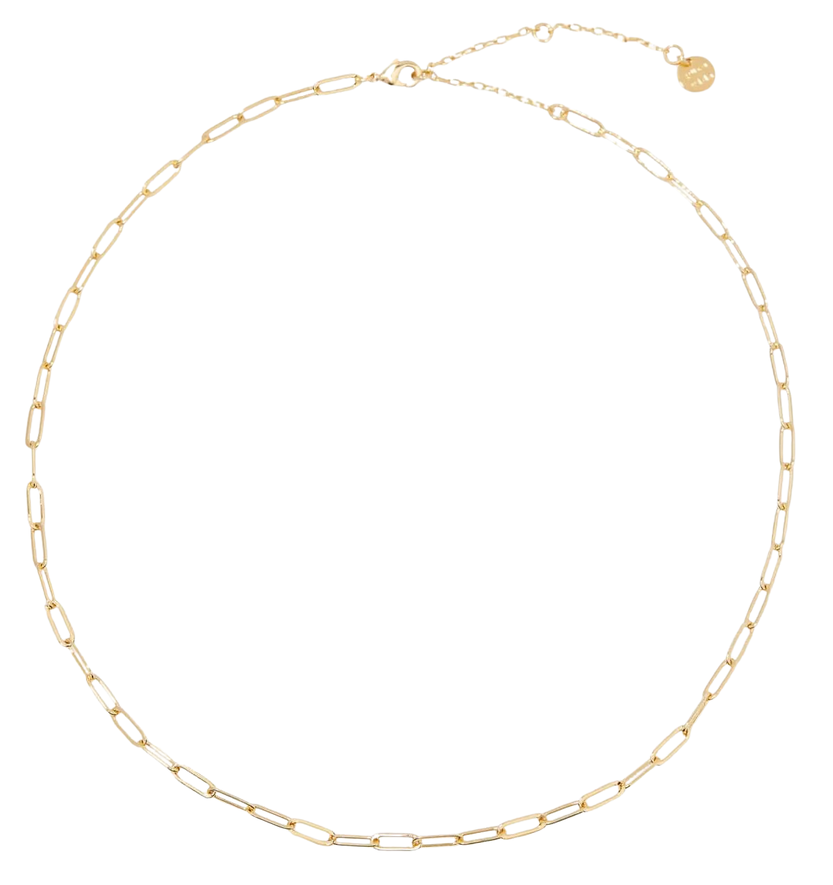 Pura Vida Harper Paperclip Chain Necklace – Custom Charm Base GOLD PURA VIDA BRACELETS