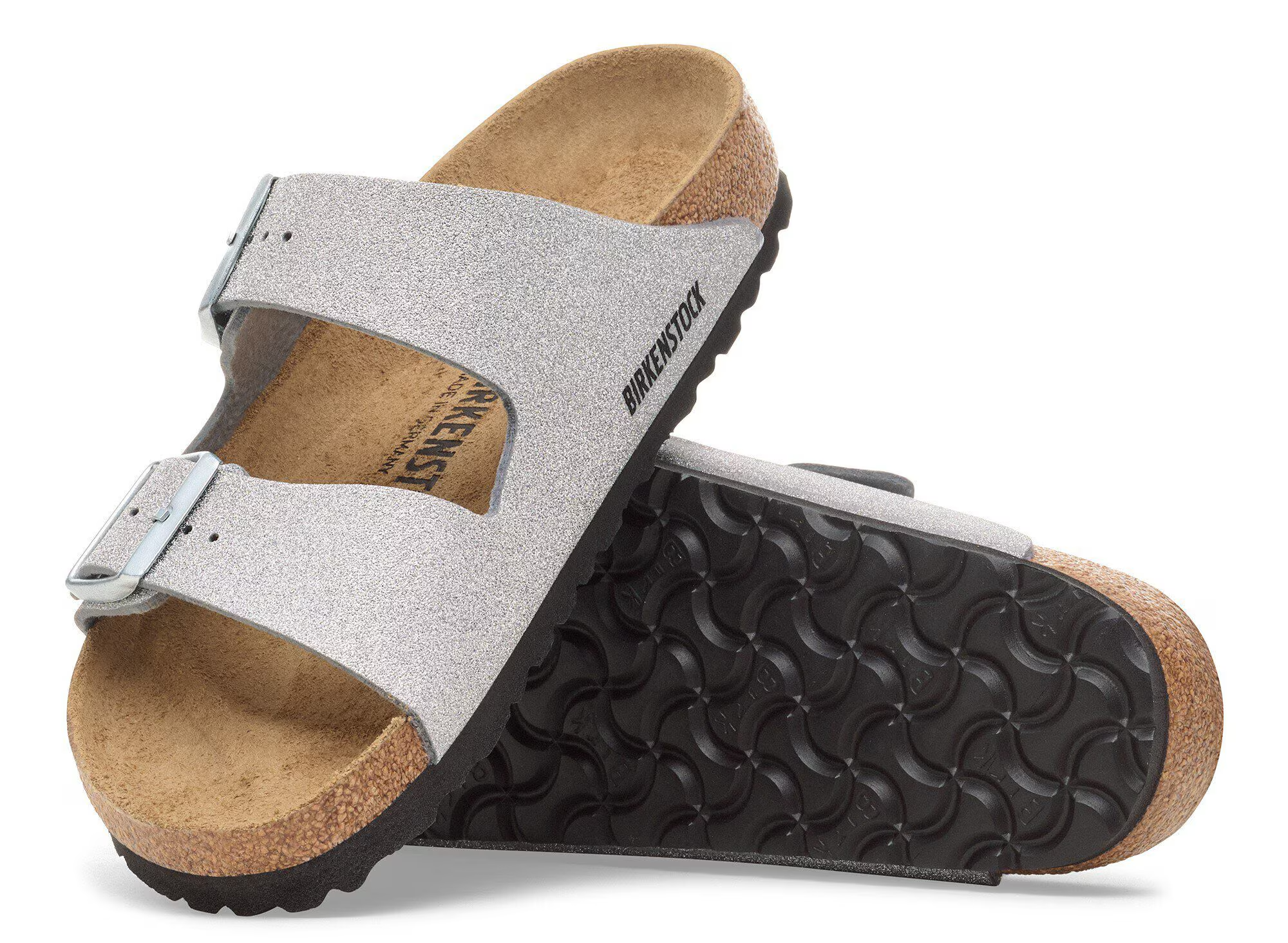 Women's Birkenstock Arizona Synthetic Sandals – Classic Glitter Adjustable Two Strap Sandal