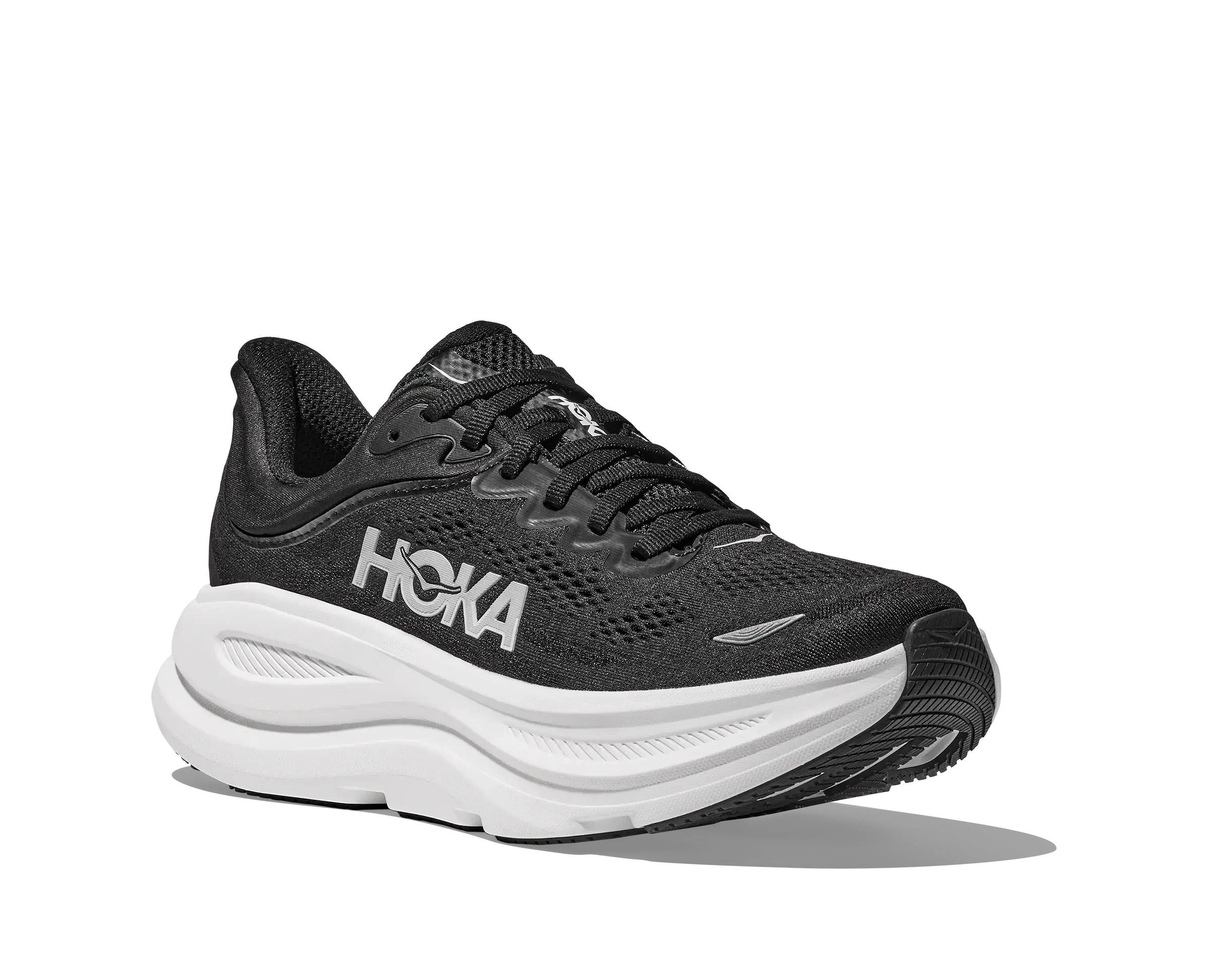 Men's Bondi 9 BLACK-WHITE-4E-13 HOKA