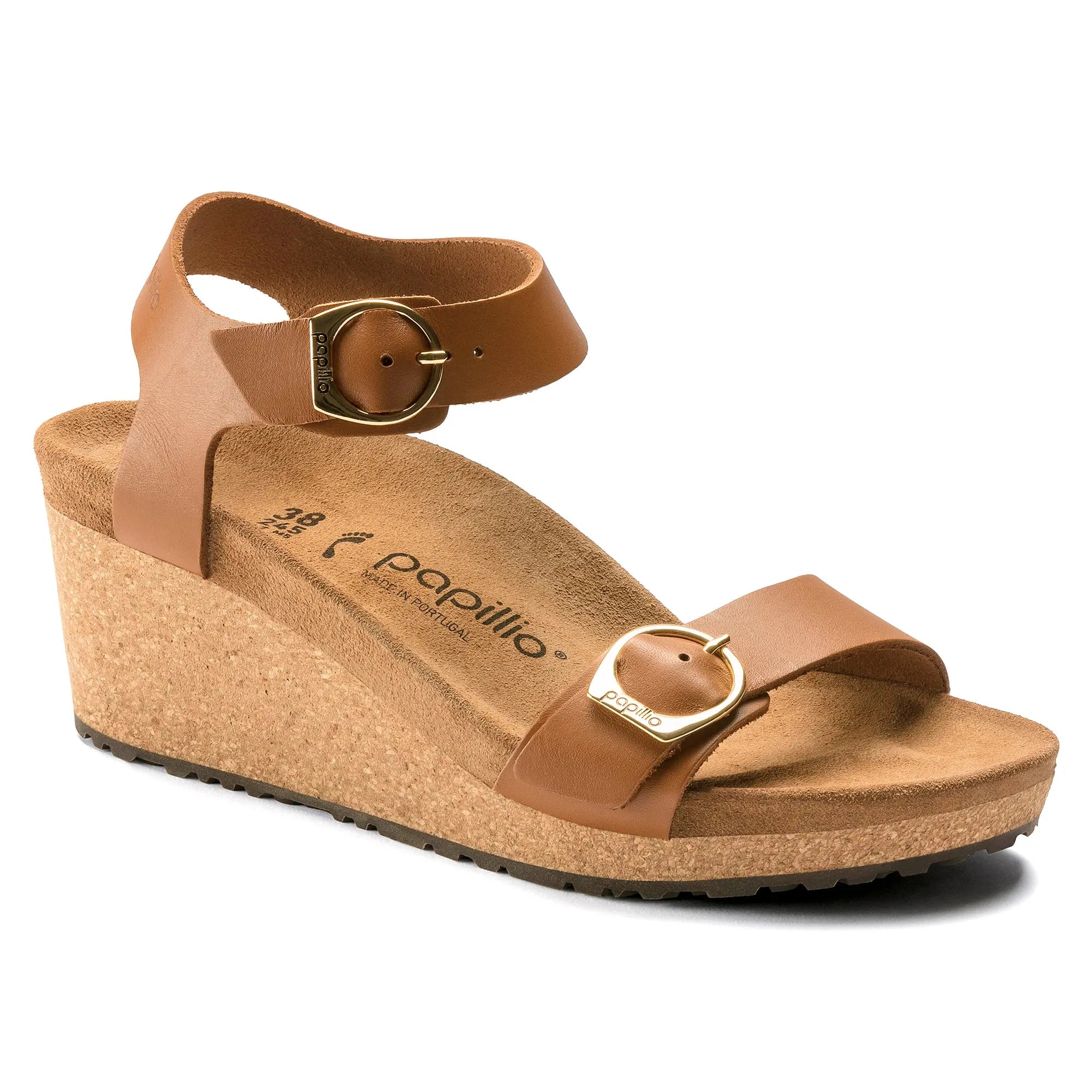 Birkenstock Soley – Metallic Leather Wedge Sandal for Women BIRKENSTOCK
