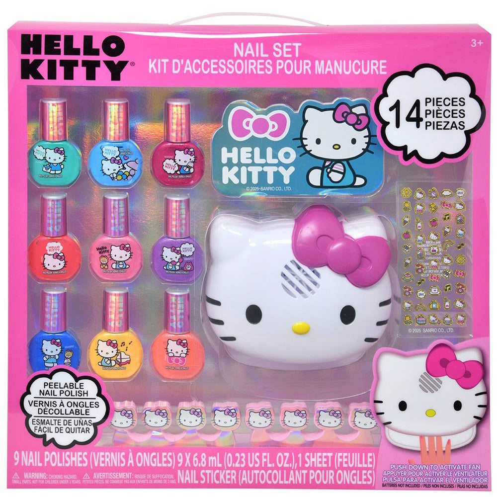 Joia Hello Kitty Nail Set w/Accessories & Dryer – 14-Piece Kit JOIA TRADING CO.